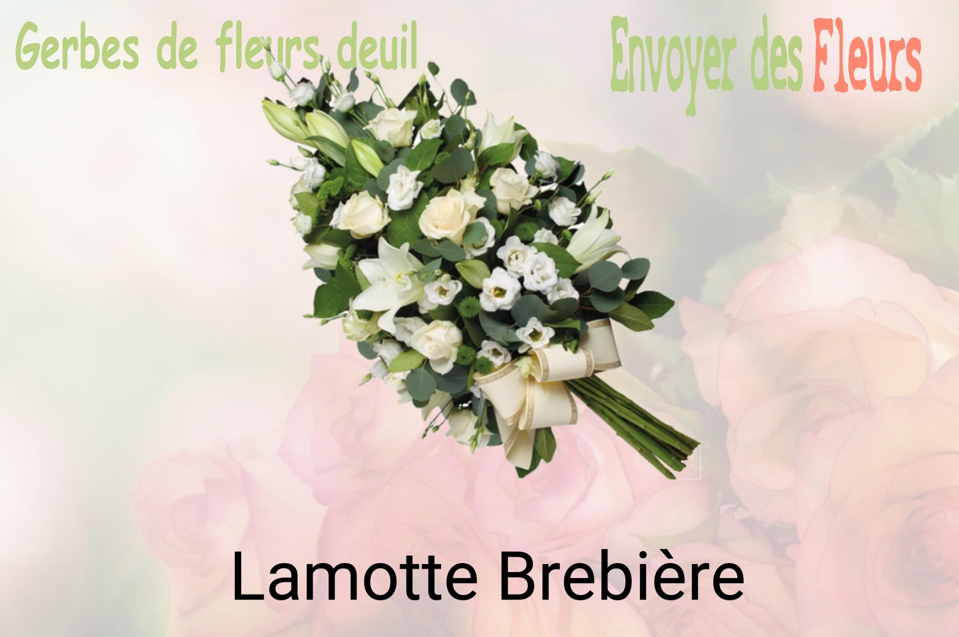 Gerbe de fleurs de deuil livrée à Lamotte-Brebière